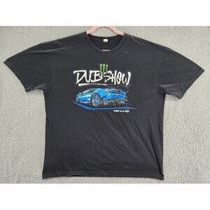 Monster Dub Show Mens Shirt Size 2X Racing Cars Black Fueled by Nitto